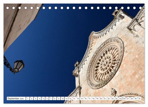 Produktbild: Apulien - Eine Reise zu Italiens Stiefelabsatz (Tischkalender 2026 DIN A5 quer), CALVENDO Monatskalender