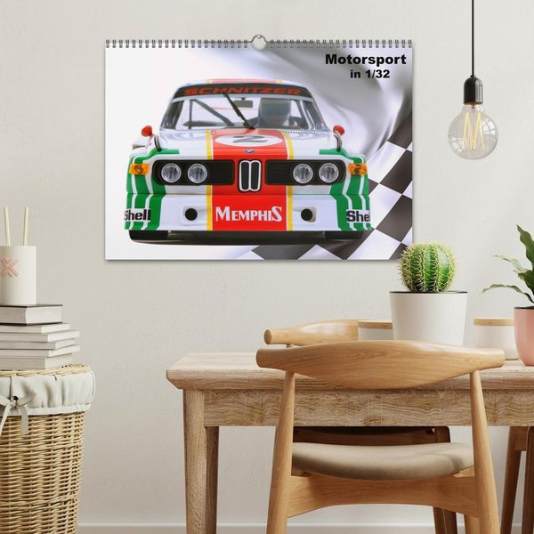 Produktbild: Motorsport in 1/32 (Wandkalender 2025 DIN A3 quer), CALVENDO Monatskalender