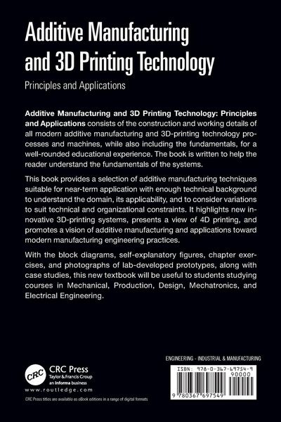 Produktbild: Additive Manufacturing and 3D Printing Technology