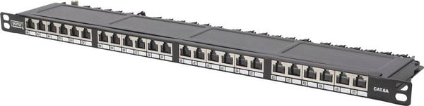 'Digitus DN-91624S-SL-SH 24 Port Netzwerk-Patchpanel 483mm (19') CAT 6 0.5 HE Bestückt'