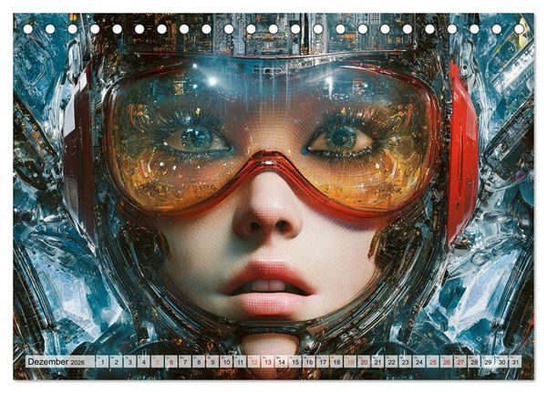 Produktbild: Fantasie Welten - Science Fiction (Tischkalender 2026 DIN A5 quer), CALVENDO Monatskalender
