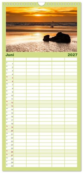 Produktbild: Familienplaner 2027 - Australien mit 5 Spalten (Wandkalender, 21 x 45 cm) CALVENDO