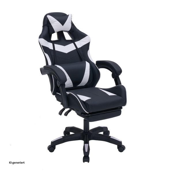 Produktbild: HTI-Living Gaming Stuhl Krit Eco Schwarz-Wei&szlig; Gaming Stuhl Krit Eco Schwarz-Wei&szlig;