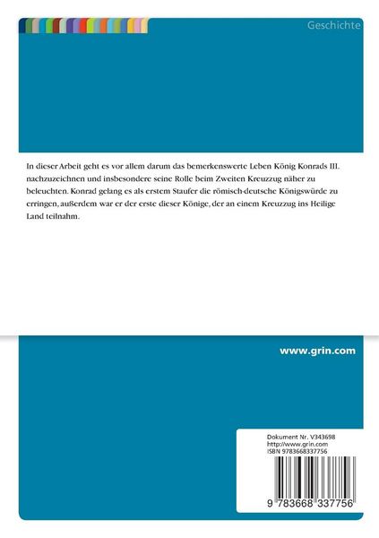 Produktbild: K&ouml;nig Konrad III. und der Zweite Kreuzzug