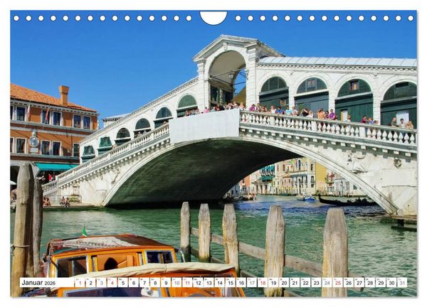 Produktbild: Venedig - Die traumhaft sch&ouml;ne Lagunenstadt (Wandkalender 2026 DIN A4 quer), CALVENDO Monatskalender