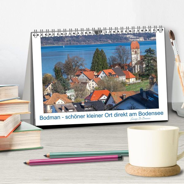 Produktbild: Bodman - sch&ouml;ner kleiner Ort direkt am Bodensee (Tischkalender 2026 DIN A5 quer), CALVENDO Monatskalender