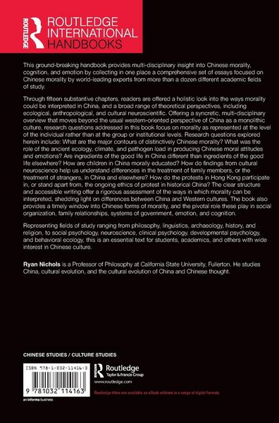 Produktbild: The Routledge International Handbook of Morality, Cognition, and Emotion in China
