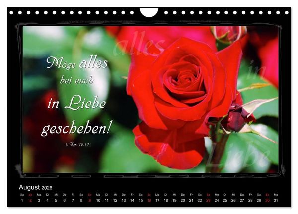 Produktbild: Monat f&uuml;r Monat ein Bibelvers (Wandkalender 2026 DIN A4 quer), CALVENDO Monatskalender