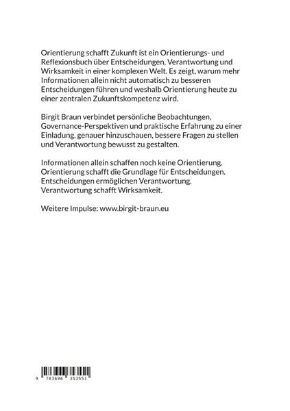 Produktbild: Orientierung schafft Zukunft