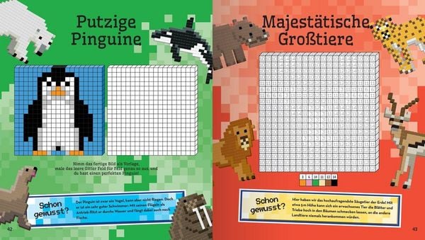 Produktbild: Pixelmalbuch Tiere