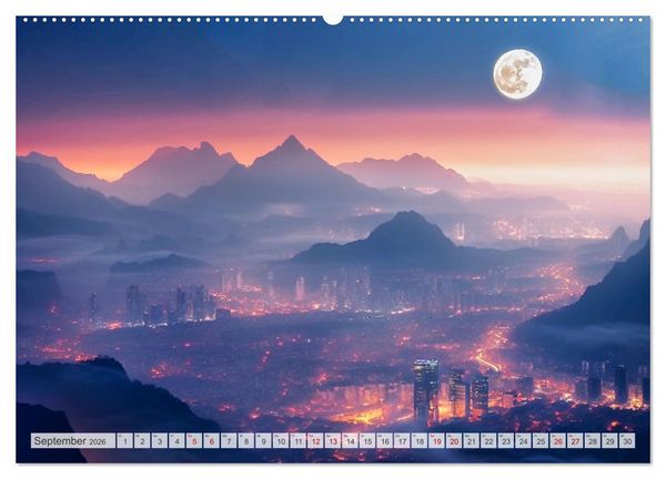 Produktbild: Gigapolis (Wandkalender 2026 DIN A2 quer), CALVENDO Monatskalender