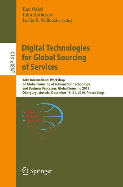 Produktbild: Digital Technologies for Global Sourcing of Services