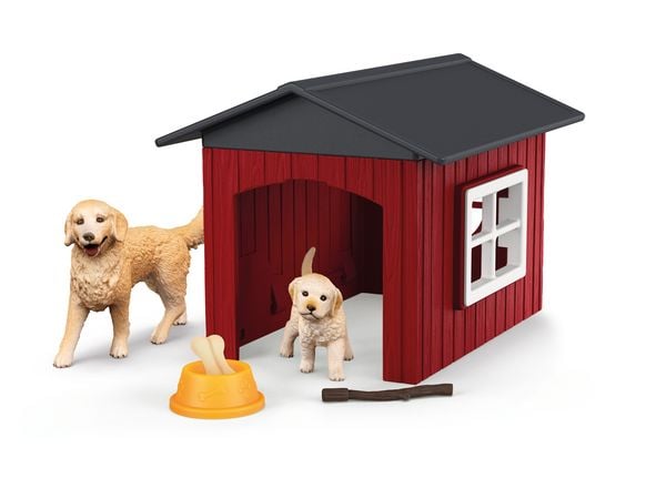 Produktbild: schleich&reg; Farm World Hundeh&uuml;tte mit Goldenretrievern