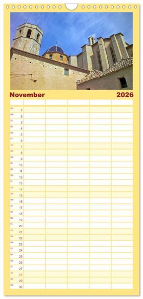Produktbild: Familienplaner 2026 - Castellon die etwas andere Provinz mit 5 Spalten (Wandkalender, 21 x 45 cm) CALVENDO