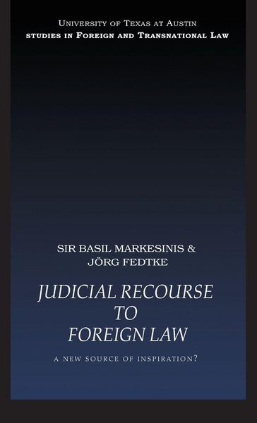 Produktbild: Judicial Recourse to Foreign Law