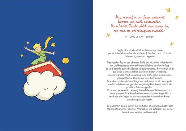 Produktbild: Der Kleine Prinz 5 Jahresbuch