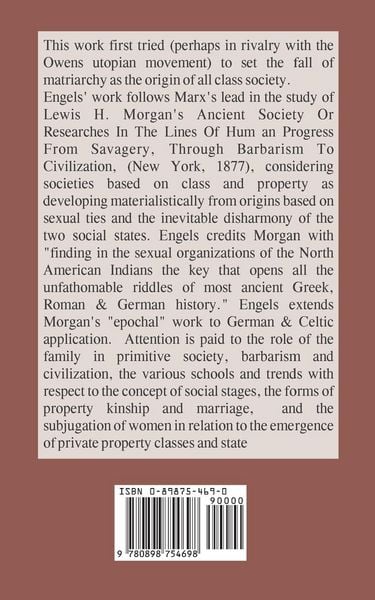 Produktbild: The Origin of the Family Private Property and the State