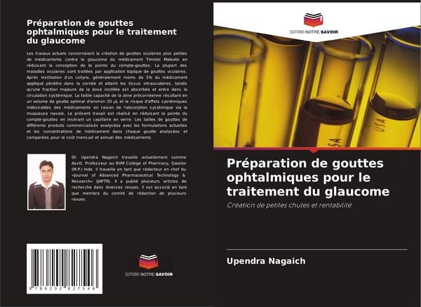 Produktbild: Pr&eacute;paration de gouttes ophtalmiques pour le traitement du glaucome