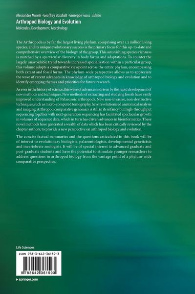 Produktbild: Arthropod Biology and Evolution