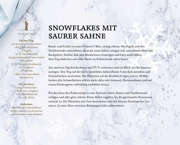 Rahmen-Tischkalender - New York Christmas Baking