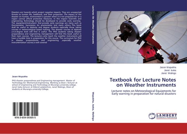 Produktbild: Textbook for Lecture Notes on Weather Instruments