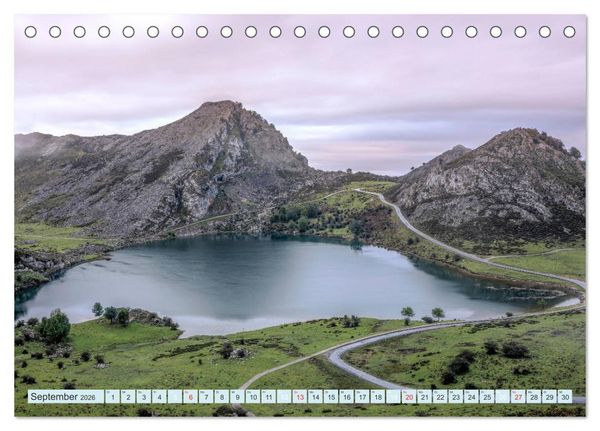 Produktbild: Nordspanien, wilde Atlantikk&uuml;ste und hohe Berge (Tischkalender 2026 DIN A5 quer), CALVENDO Monatskalender