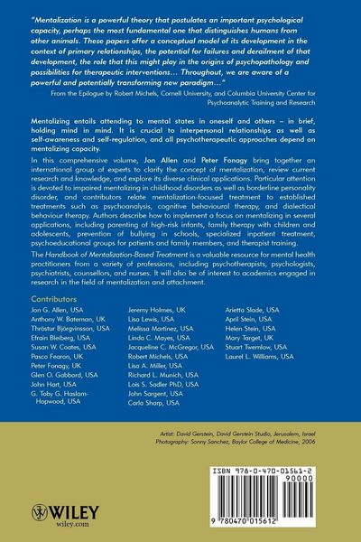 Produktbild: The Handbook of Mentalization-Based Treatment