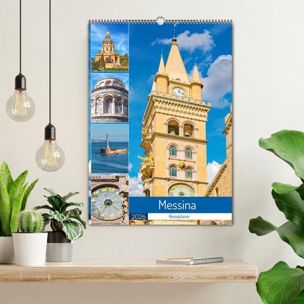Produktbild: Messina - Reiseplaner (Wandkalender 2026 DIN A2 hoch), CALVENDO Monatskalender
