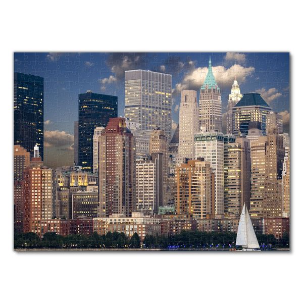 Puzzle Mappa Di New York City Street Map - 500 Pezzi, 48x36 Cm - Sfida La Tua Conoscenza! - City Puzzle