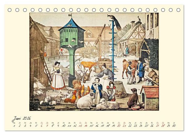 Produktbild: Alltagsleben der Biedermeier-Zeit (Tischkalender 2026 DIN A5 quer), CALVENDO Monatskalender