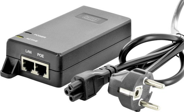 Produktbild: Digitus DN-95103-2 PoE Injektor 1 GBit/s IEEE 802.3at (25.5 W), IEEE 802.3af (12.95 W)
