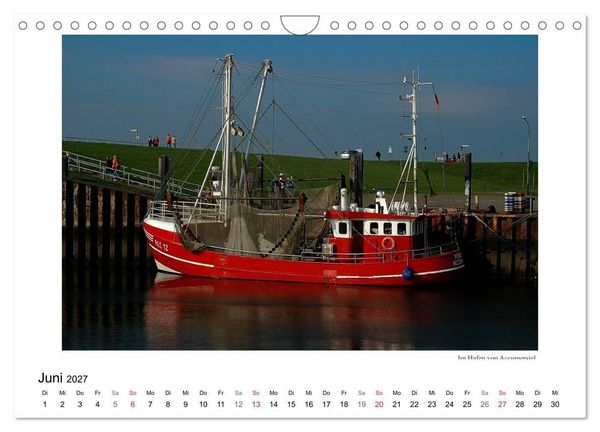 Produktbild: Krabbenkutter in Ostfriesland (Wandkalender 2027 DIN A4 quer), CALVENDO Monatskalender