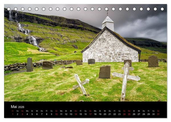 Produktbild: Wunderbare F&auml;r&ouml;er Inseln (Tischkalender 2026 DIN A5 quer), CALVENDO Monatskalender