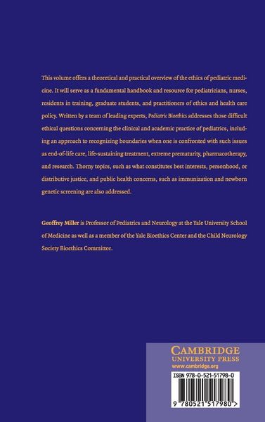 Produktbild: Pediatric Bioethics