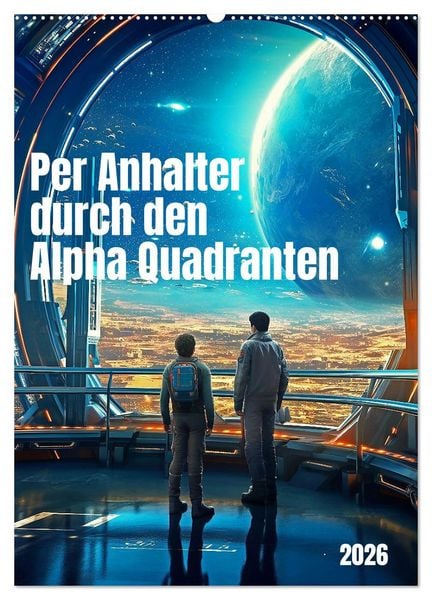 Produktbild: Per Anhalter durch den Alpha Quadranten (Wandkalender 2026 DIN A2 hoch), CALVENDO Monatskalender