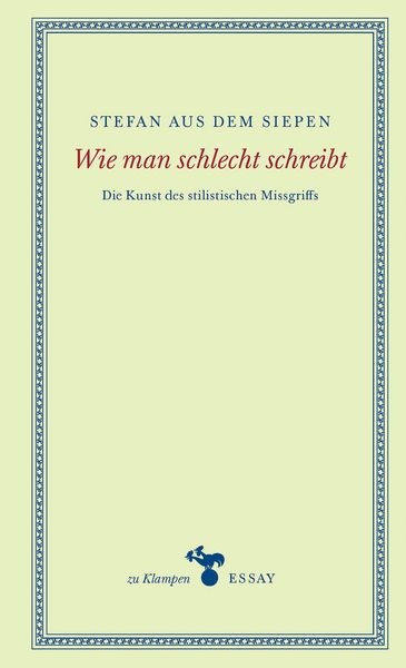 Produktbild: Wie man schlecht schreibt
