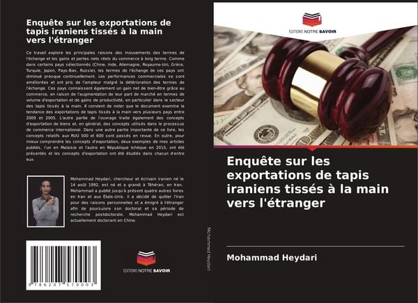 Produktbild: Enqu&ecirc;te sur les exportations de tapis iraniens tiss&eacute;s &agrave; la main vers l'&eacute;tranger