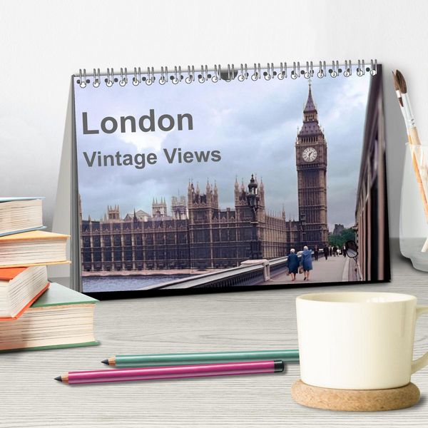 Produktbild: London - Vintage Views (Tischkalender 2026 DIN A5 quer), CALVENDO Monatskalender
