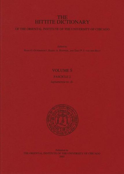 Produktbild: Hittite Dictionary of the Oriental Institute of the University of Chicago. Volume S fascicle 2