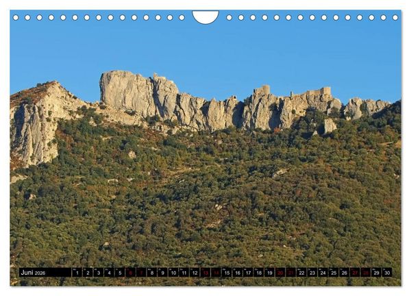 Produktbild: Burgen der Katharer - Unterwegs im Pays Cathare (Wandkalender 2026 DIN A4 quer), CALVENDO Monatskalender