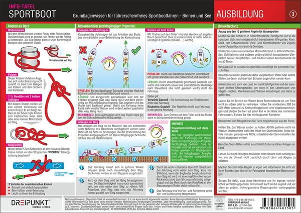 Produktbild: Info-Tafel-Set Sportboot f&uuml;hrerscheinfrei