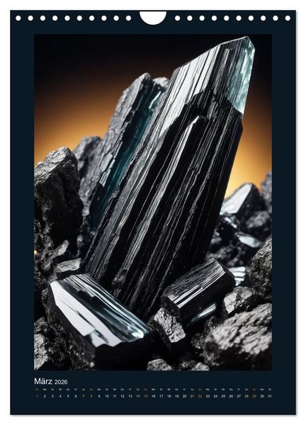 Produktbild: Fantastische Mineralien - Geheimnisvolle Sch&auml;tze (Wandkalender 2026 DIN A4 hoch), CALVENDO Monatskalender
