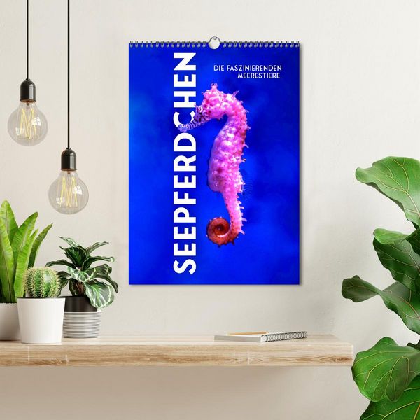 Produktbild: Seepferdchen - Die faszinierende Meerestiere. (Wandkalender 2026 DIN A3 hoch), CALVENDO Monatskalender