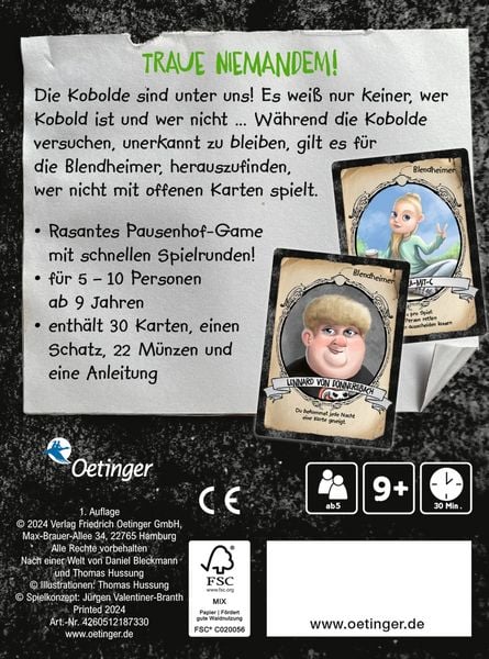 Produktbild: KoboldKroniken. Nacht der Kobolde