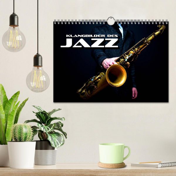 Produktbild: Klangbilder des Jazz (Wandkalender 2026 DIN A4 quer), CALVENDO Monatskalender