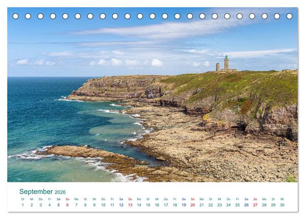 Produktbild: Smaragdk&uuml;ste C&ocirc;te d'&Eacute;meraude. Der malerische Norden der Bretagne (Tischkalender 2026 DIN A5 quer), CALVENDO Monatskalender