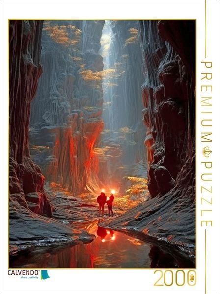 Produktbild: CALVENDO Puzzle Entdeckung einer tiefen Felsschlucht | 2000 Teile Lege-Gr&ouml;&szlig;e 90x67cm Foto-Puzzle f&uuml;r gl&uuml;ckliche Stunden