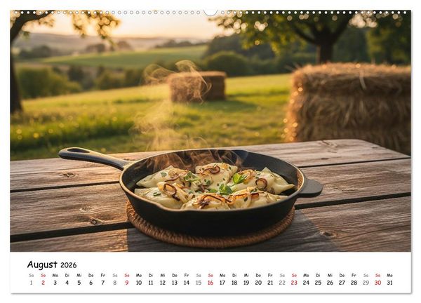 Produktbild: Schw&auml;bischer Maultaschen-Kalender (Wandkalender 2026 DIN A2 quer), CALVENDO Monatskalender