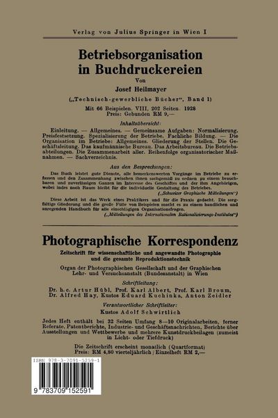 Produktbild: Photomechanik f&uuml;r den Stein- und Offsetdruck