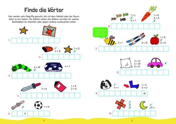 Produktbild: Mein megacooles R&auml;tselbuch - Lesen | Schreiben | Spa&szlig; mit W&ouml;rtern - ab 8 Jahren - Band 1